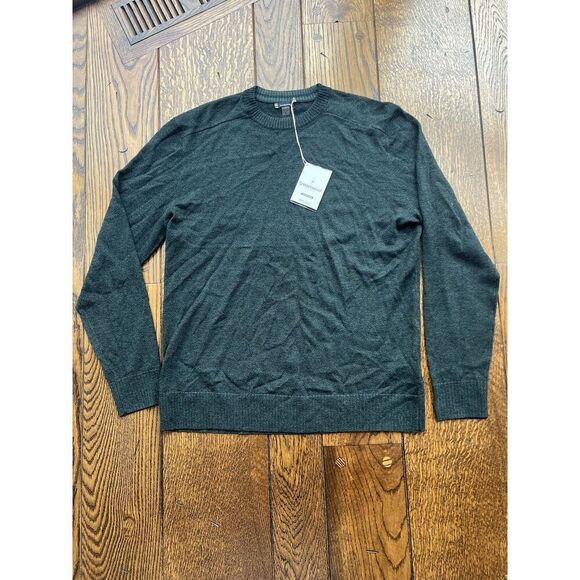 Smartwool Other - SmartWool Mens Sweater Sparwood Dark Sage Heather Crew Wool Blend Large NWT